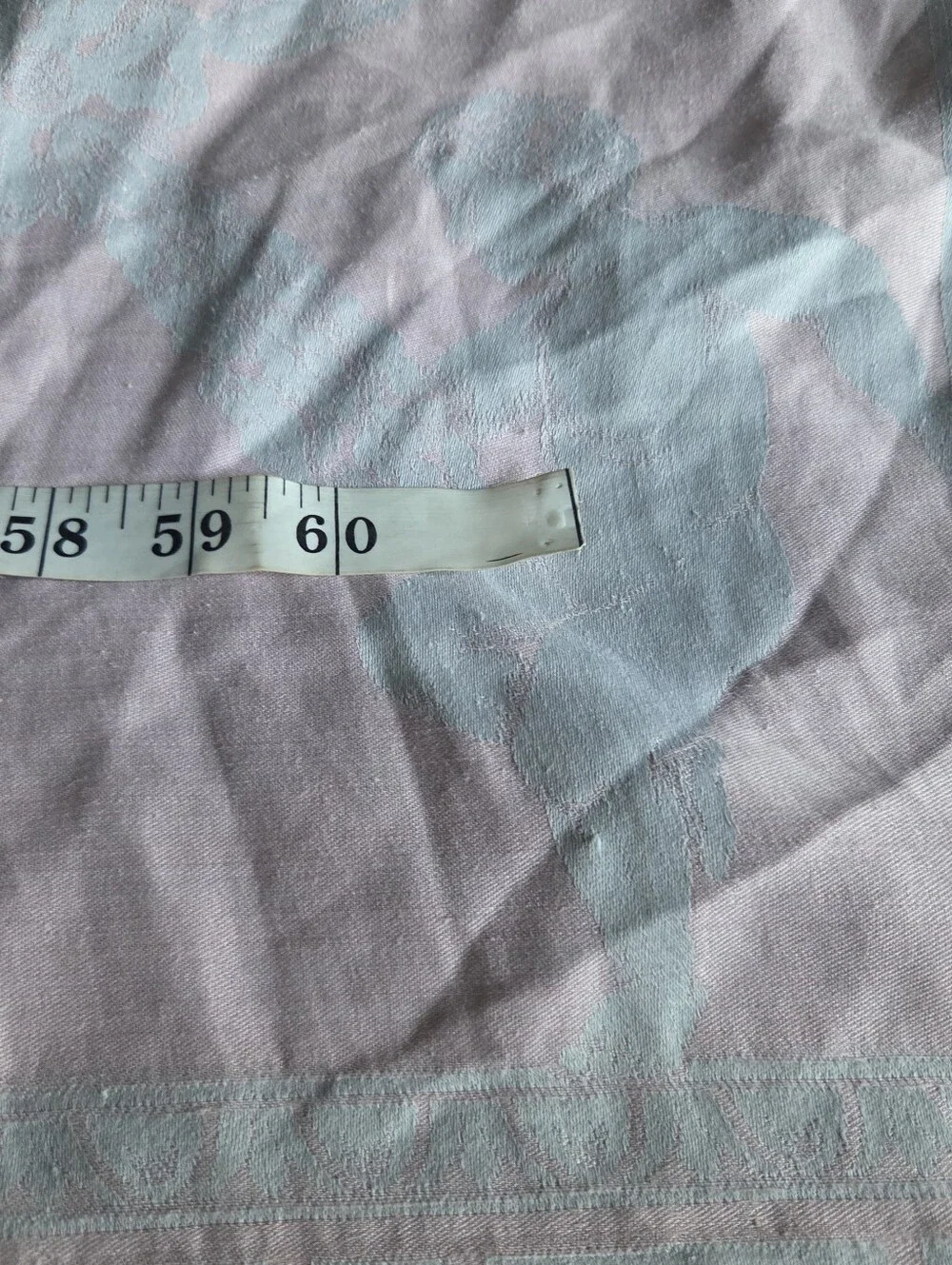Vintage MCM Greek Cherub Tablecloth